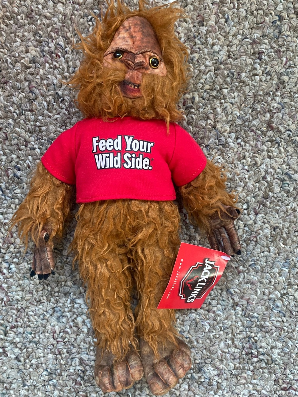NWT Jack Links Beef Jerky 14” Big Foot Feed Your Wild Side Sasquatch Plush